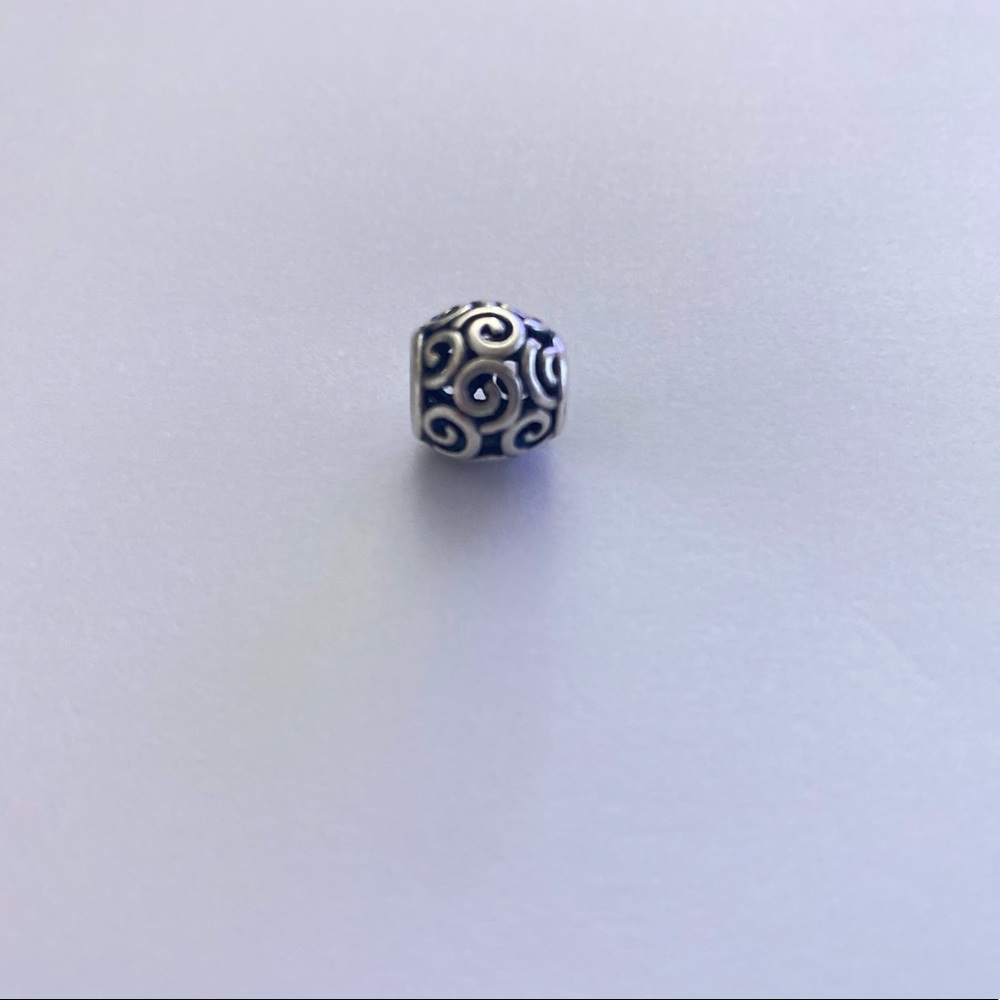 Authentic “Openworks Swirls” Pandora Charm